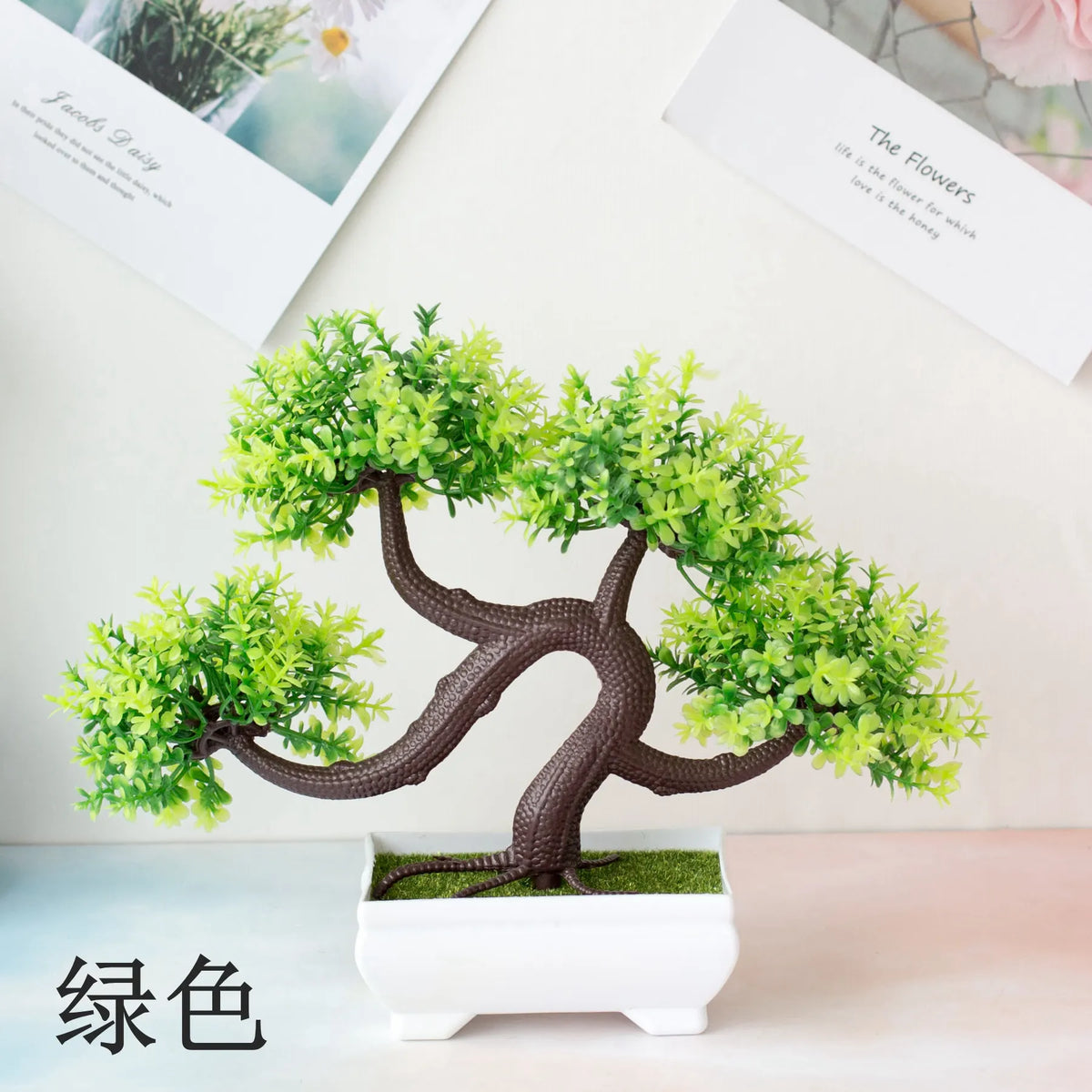 Vaso de planta Bonsai Decorativo Artificial