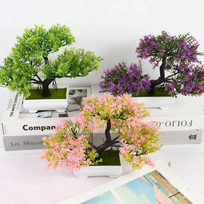 Vaso de planta Bonsai Decorativo Artificial
